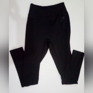 Gymshark Black Workout Leggings Size S Activewear Athleisure Sporty Casual